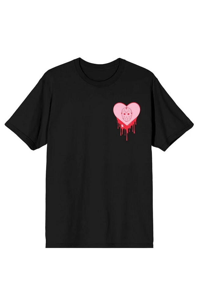 Friday the 13th Mask Heart T-Shirt