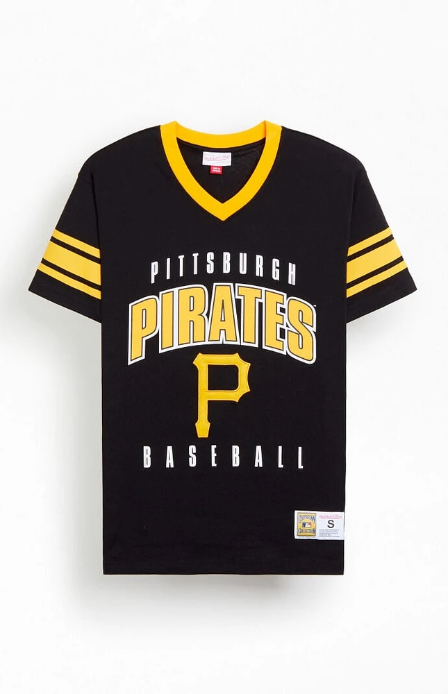 Mitchell & Ness Pittsburgh Pirates Baseball Retro V-Neck T-Shirt