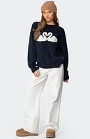 Edikted Swan Oversized Knit Sweater