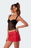 Edikted Mercy Sheer Mesh Bra Tank Top