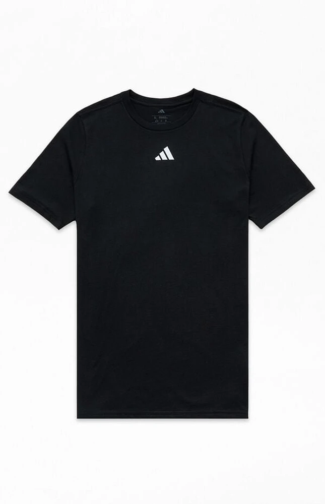adidas Kids Embroidered Black Logo T-Shirt