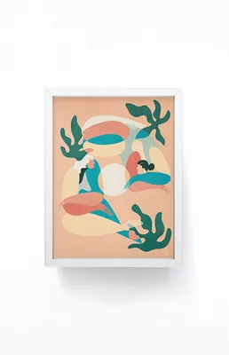 Orange Maple Framed Mini Art Print