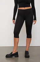 PAC 1980 WHISPER Active Icon Fold-Over Capri Yoga Pants