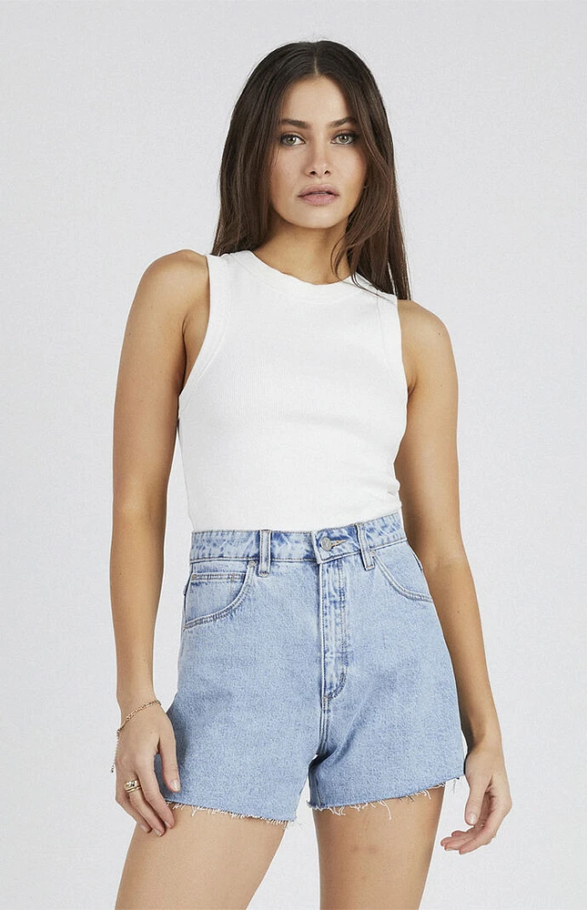 ABRAND Venice High Waisted Relaxed Denim Shorts