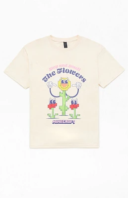 Kids Minecraft Flowers T-Shirt