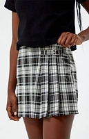 Pacsun Kids Plaid Buckle Mini Skort