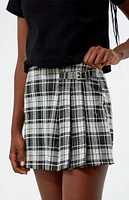 PacSun Kids Plaid Buckle Mini Skort