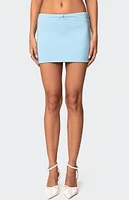 Edikted Lucinda Bow Detail Mini Skirt