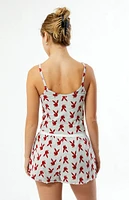 Playboy By PacSun Bunny Print Bow Tank Top