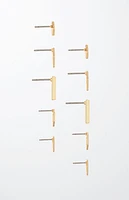 Ettika Geometric Stud Earrings Set
