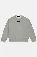 Fear of God Essentials Dark Heather Oatmeal Crew Neck Sweatshirt