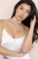Ettika Nautilus Shell Velvet Choker