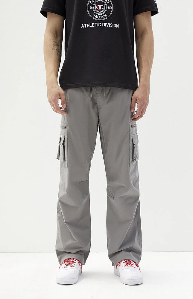 PacSun Oyster Gray Baggy Cargo Pants