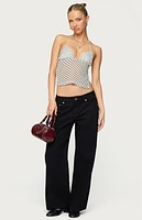 Edikted Petite Daytime Low Rise Jeans