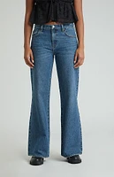 PacSun Lena Dark Indigo Low Rise Super Baggy Jeans