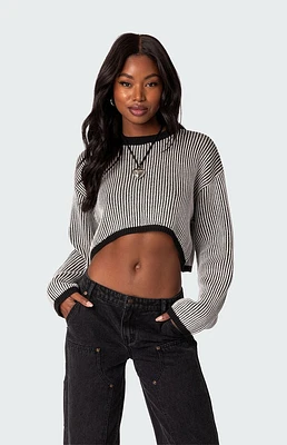 Edikted Gwenyth Textured Cropped Sweater