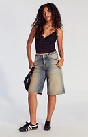 Pacsun Medium Indigo Tinted Extreme Jorts