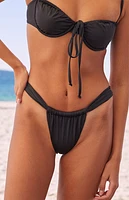 Dippin' Daisy's Black Tropics High Cut Bikini Bottom