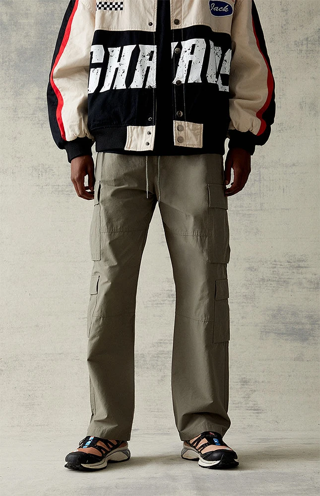 Olive Baggy Cargo Pants