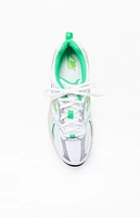 New Balance White & Green 530 Shoes