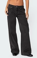 Edikted Bow Pocket Relaxed Jeans