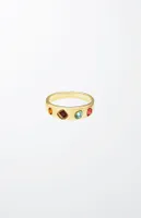 Ettika Lively Rainbow Crystal Ring