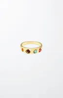 Ettika Lively Rainbow Crystal Ring