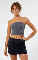 Cable Knit Tube Top