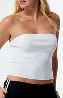 LA Hearts Longline Sweater Tube Top