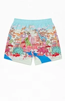 Boardies Dino Takeover 4.5" Swim Trunks