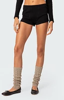 Edikted Rebekah Ribbed Shorts