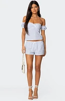 Edikted Taryn Striped Shorts