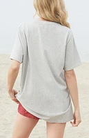 John Galt Light Gray Boston Oversized T-Shirt