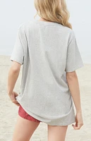 John Galt Light Gray Boston Oversized T-Shirt