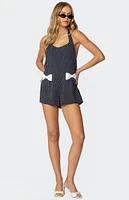 Edikted Lena Polka Dot Halter Neck Romper