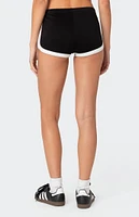 Edikted Elana Contrast Micro Shorts