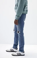 PacSun Medium Indigo Slim Destroyed Jeans