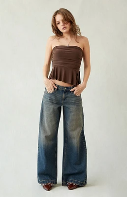 Pacsun Sloane Ultra Baggy Jeans Dark Blue Tint