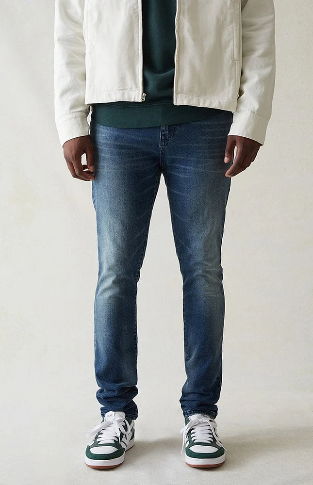 PacSun Eco High Stretch Indigo Stacked Skinny Jeans