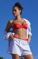 PacSun Eco Red Simone Shine Underwire Bralette Bikini Top