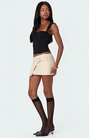 Edikted Belted Mini Wrap Skirt
