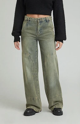 PacSun Jessie High Waisted Baggy Carpenter Pants