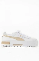 Puma Women's Beige Mayze Crashed Sneakers