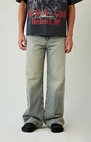 Pacsun Blake Extreme Baggy Jeans Light Blue Tinted