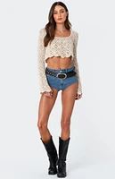 Edikted Tessie Crochet Top