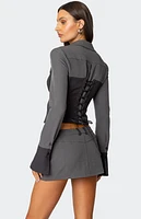 Edikted Angela Tailored Zip Up Top