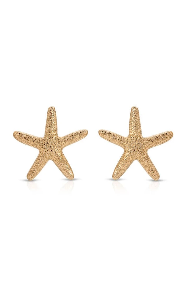 Ettika Statement Starfish Stud Earrings