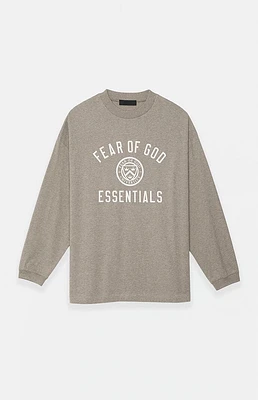 Fear of God Essentials Heather Grey University Long Sleeve T-Shirt