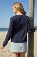 John Galt Navy Athelia Cardigan