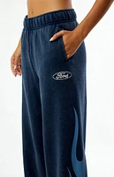 FORD Mustang Flames Wide Leg Sweatpants